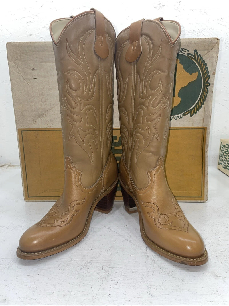 New Women’s Brown Texas Brand Cowboy Boots. 4911 7 M. 18-96