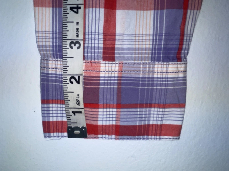 New Women’s Plaid Cumberland Outfitters Long Sleeve Button Up Shirt M 3B-37