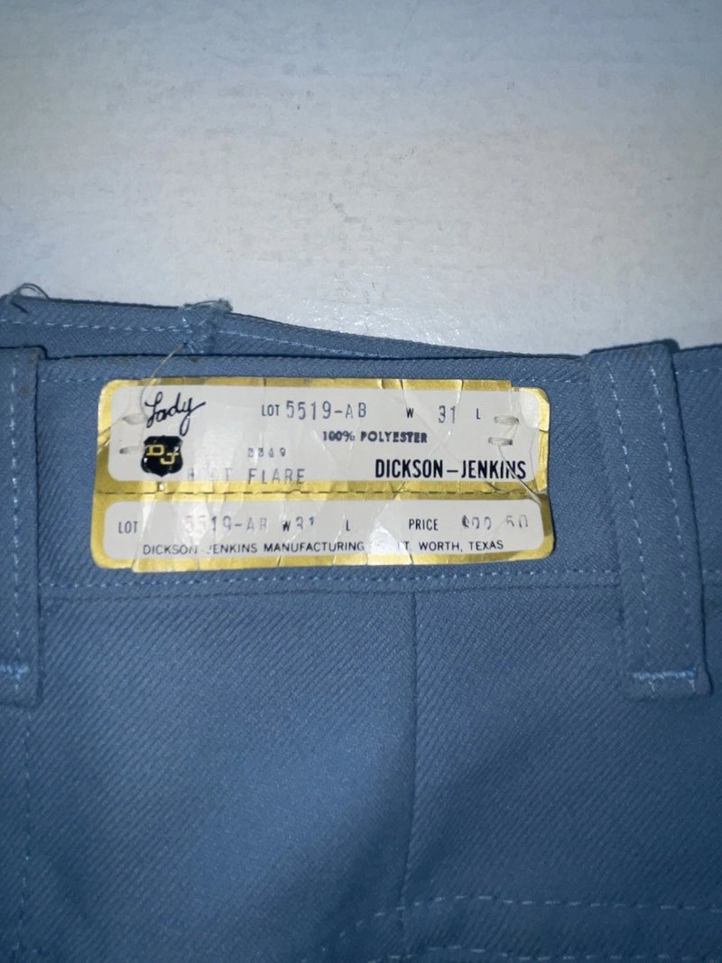 New Vintage Blue Dickson Jenkins Polyester Pants #5519 OO-63