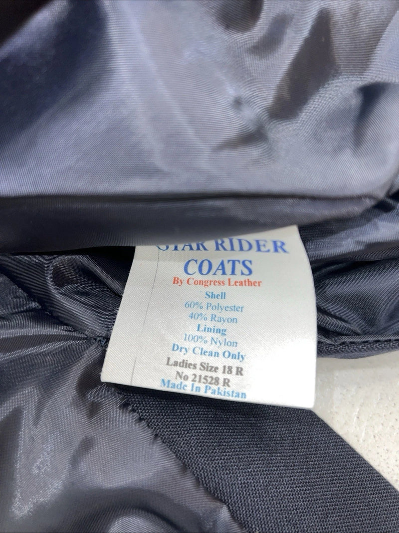 New Women’s Star Rider Blue Riding Coat 18R #21528 R-603