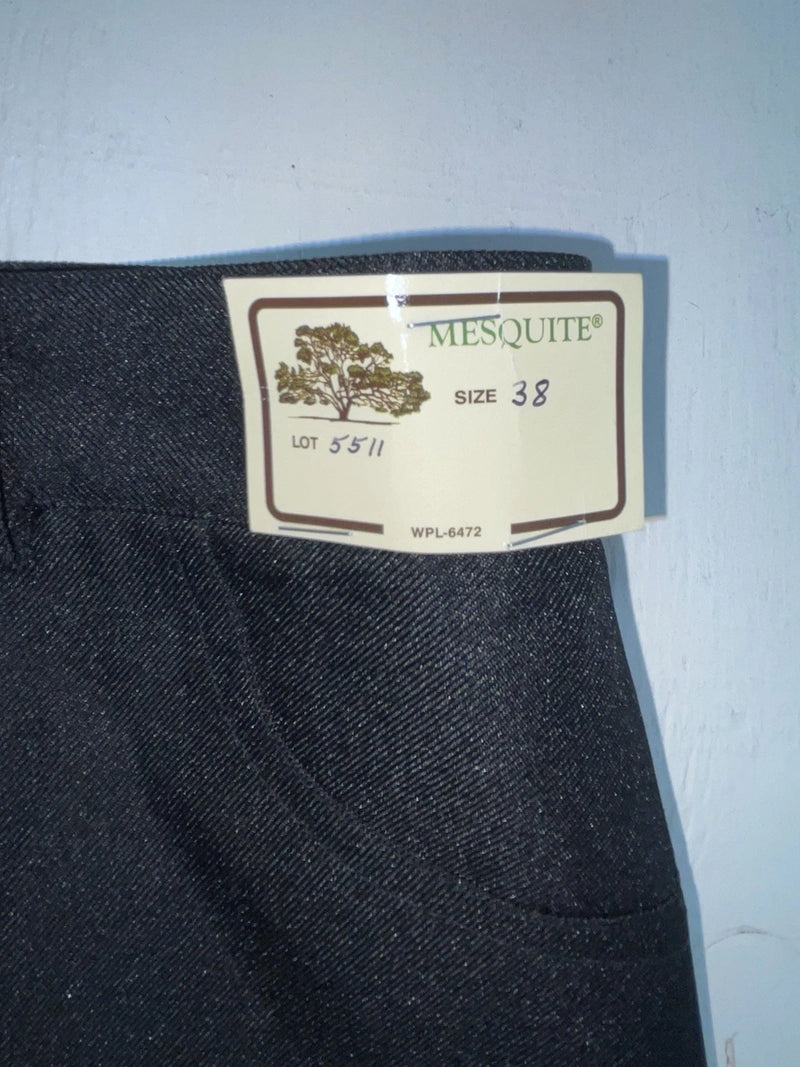 New Vintage Black Mesquite Polyester Pants #5511 ZZ-7
