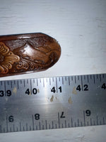 New Brown Genuine Leather Chambers Tooled 34” Belt #6412-75 Z-107