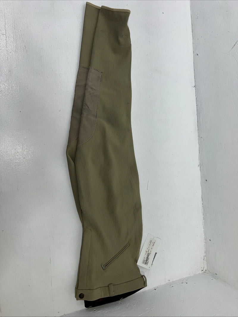 New Women’s Tan Tuff Rider Knee Patch English Breeches. 32 R 038283 D-51