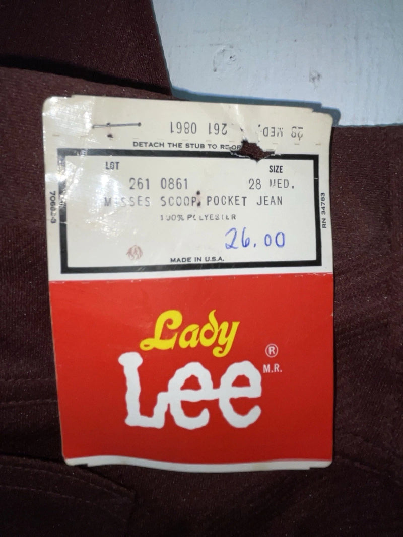 New Vintage Red Lee Polyester Pants #2610861 VV-39