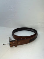 New Brown Genuine Leather Nocona Weaved 32” Belt #N2479002 JJ-35