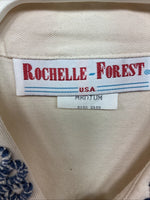 New Women’s Rochelle Forest Tan Designed Long Sleeve Button Up Medium YY-85
