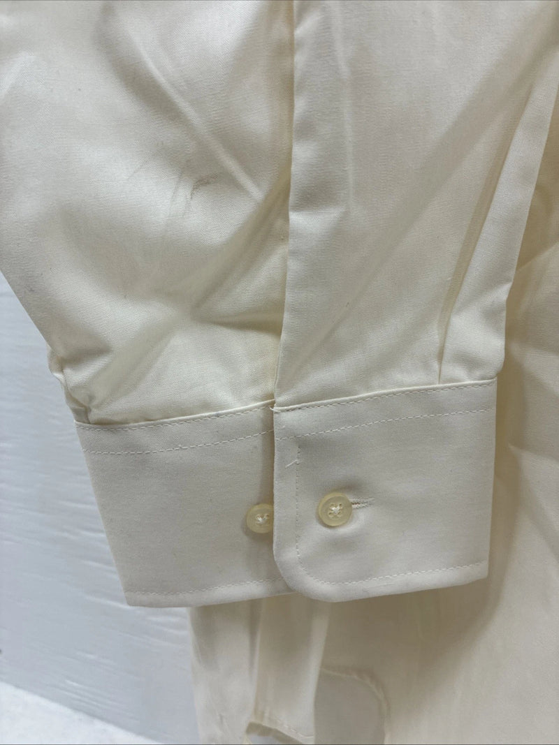 New Men’s Classix Yellow Under Shirt Tux Long Sleeve Button Up 4XL J-41