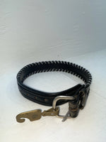 New Black Genuine Leather Tex Tan Weaved 24” Belt #76326
