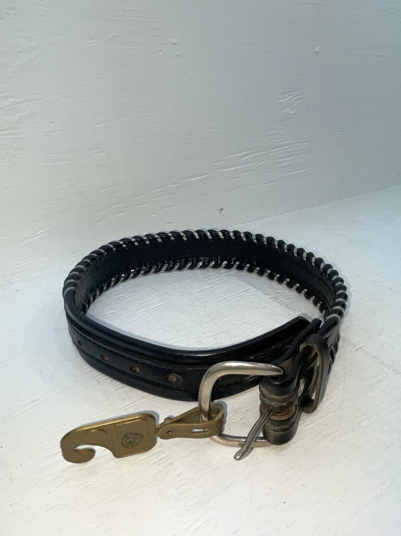New Black Genuine Leather Tex Tan Weaved 24” Belt #76326