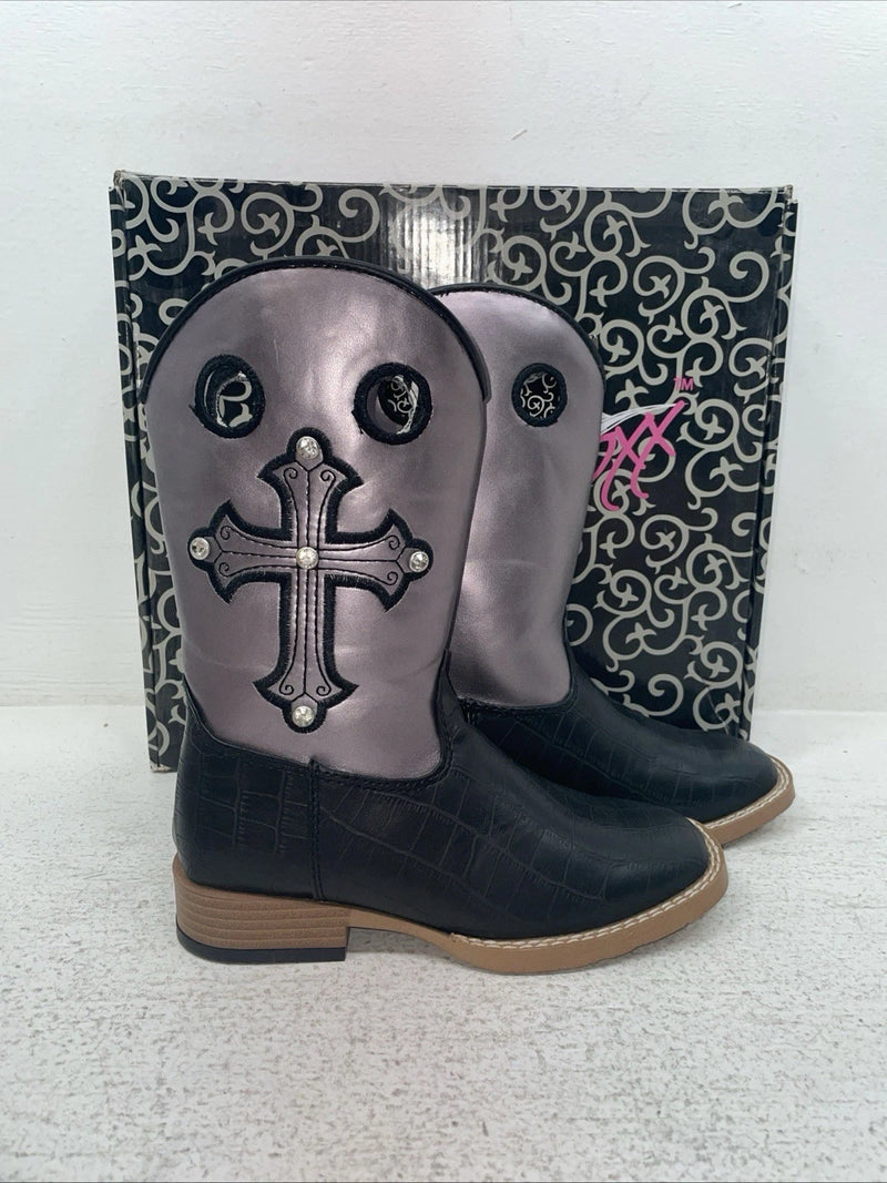 New Kids Purple Blazin Roxx Cowboy Boots. 4451201 2. 23-125