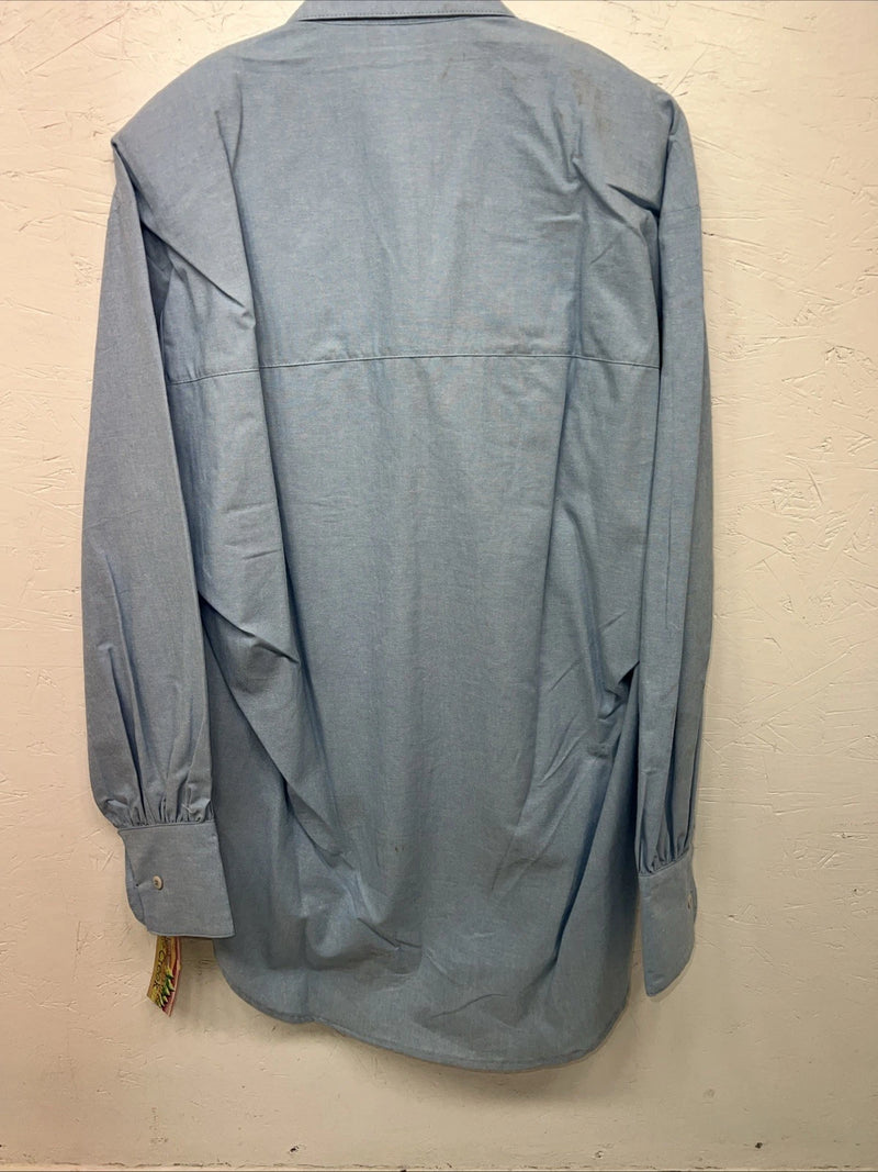 New Women’s Cricket By The Creek Blue Long Sleeve Button Up Shirt M 3C-40