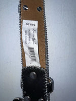 New Black Genuine Leather Blazin Roxx Silver Bling Cross L Belt #N3510401 Z-69