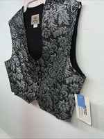 New Women’s 1849 Authentic Ranchwear Silver Western Show Vest XXL L-601