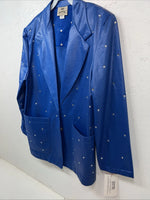 New Women’s 1849 Authentic Ranchwear  Blue Western Show Jacket Large UU-58