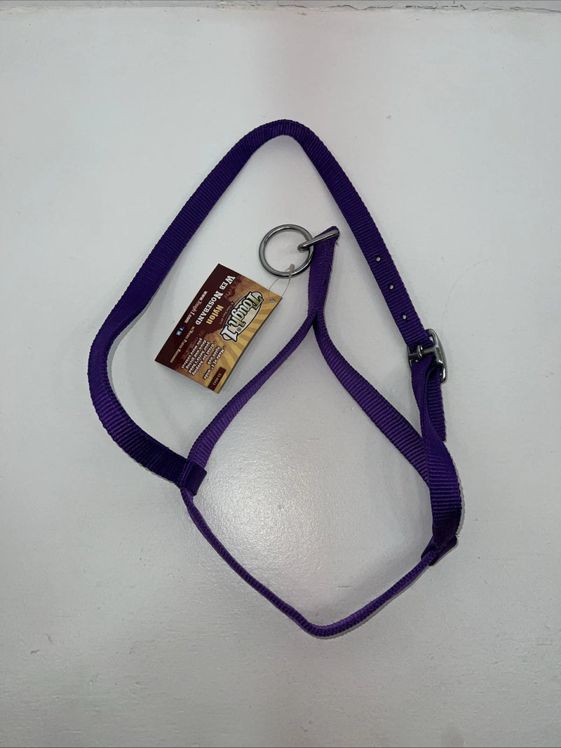 New Tough 1 Purple Nylon Web Noseband Nickle Plated Hardware #53-9043 3C-1