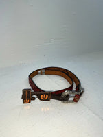 New Red Genuine Leather Chambers Tooled 20” Belt #WY347 NN-52