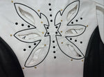 New Women’s 1849 Authentic Ranchwear White Black Western Show Vest XXS H-600