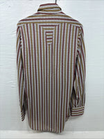 New Men’s Rockmount Multicolor Stripe Long Sleeve Pearl Snap Small AA-108