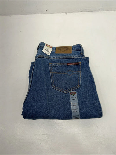 New Women’s Diamond Cut Regular Fit Denim Jeans. 16x34 K-16