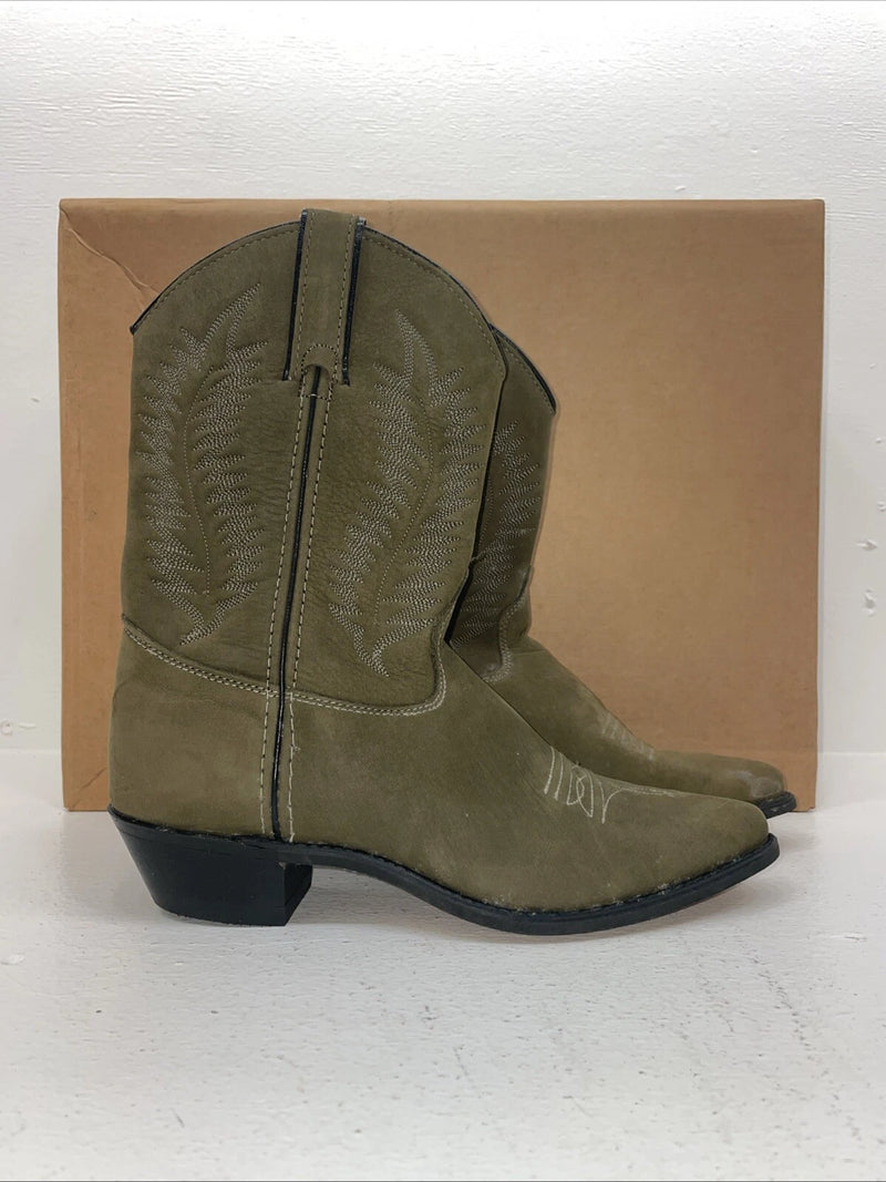 New Womens Green Texas Brand Cowboy Boots. L 9302 8 M. 16-31