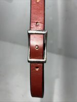 New Dark Oil Brown Genuine Leather Breatcollar With Metal Chest Piece Y-27
