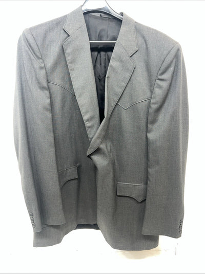 New Men’s Circle S Gray Suit Jacket 48L #24244 II-601