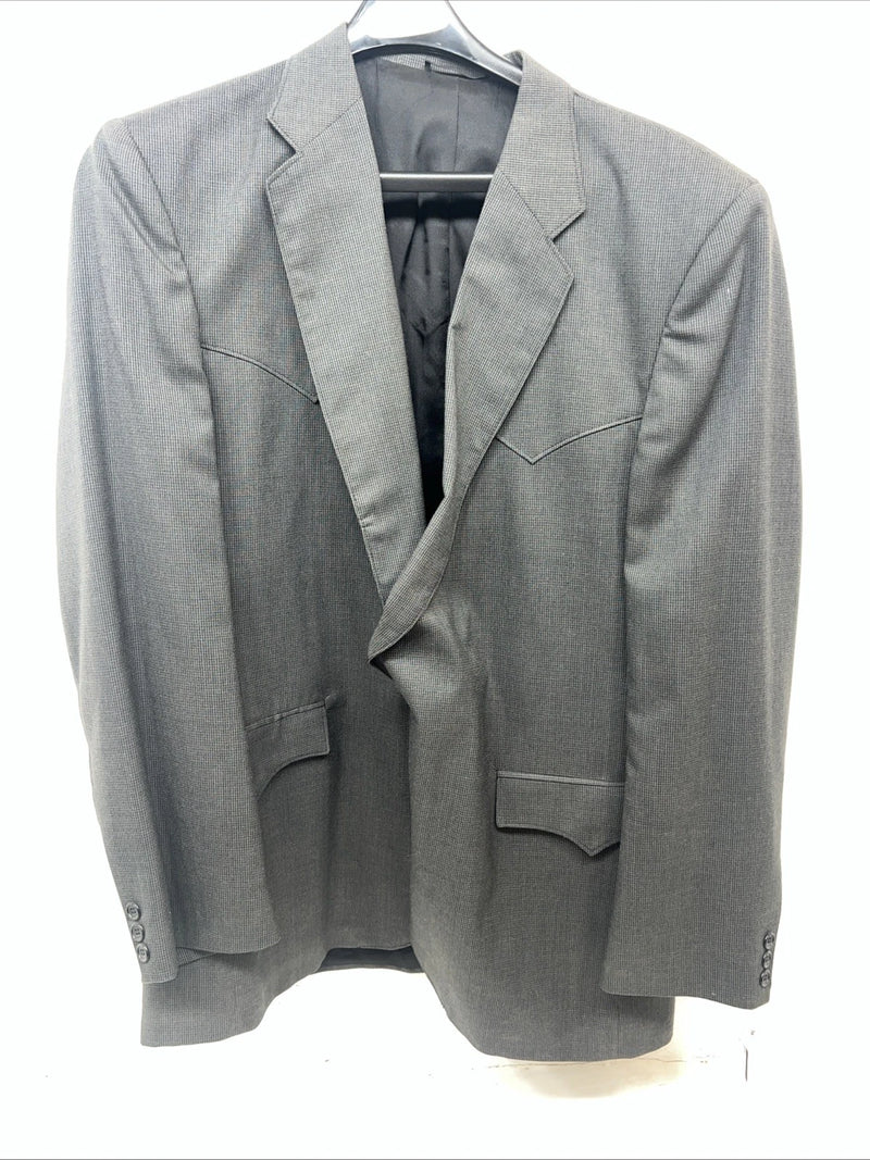 New Men’s Circle S Gray Suit Jacket 48L #24244 II-601