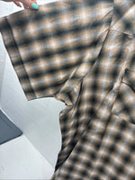 New Men’s ELY Cattleman Yellow Flannel Short Sleeve Pearl Snap 4XL F-51