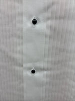 New Classix White Long Sleeve Button Up English Shirt XL AA-49