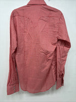 New Boys Rockmount Red Checker Long Sleeve Pearl Snap Size 16 DD-87