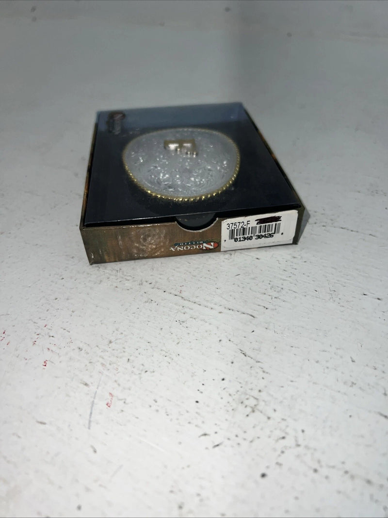 New Women’s Nocona Gold Silver “F” Belt Buckle. 37572-F A-116
