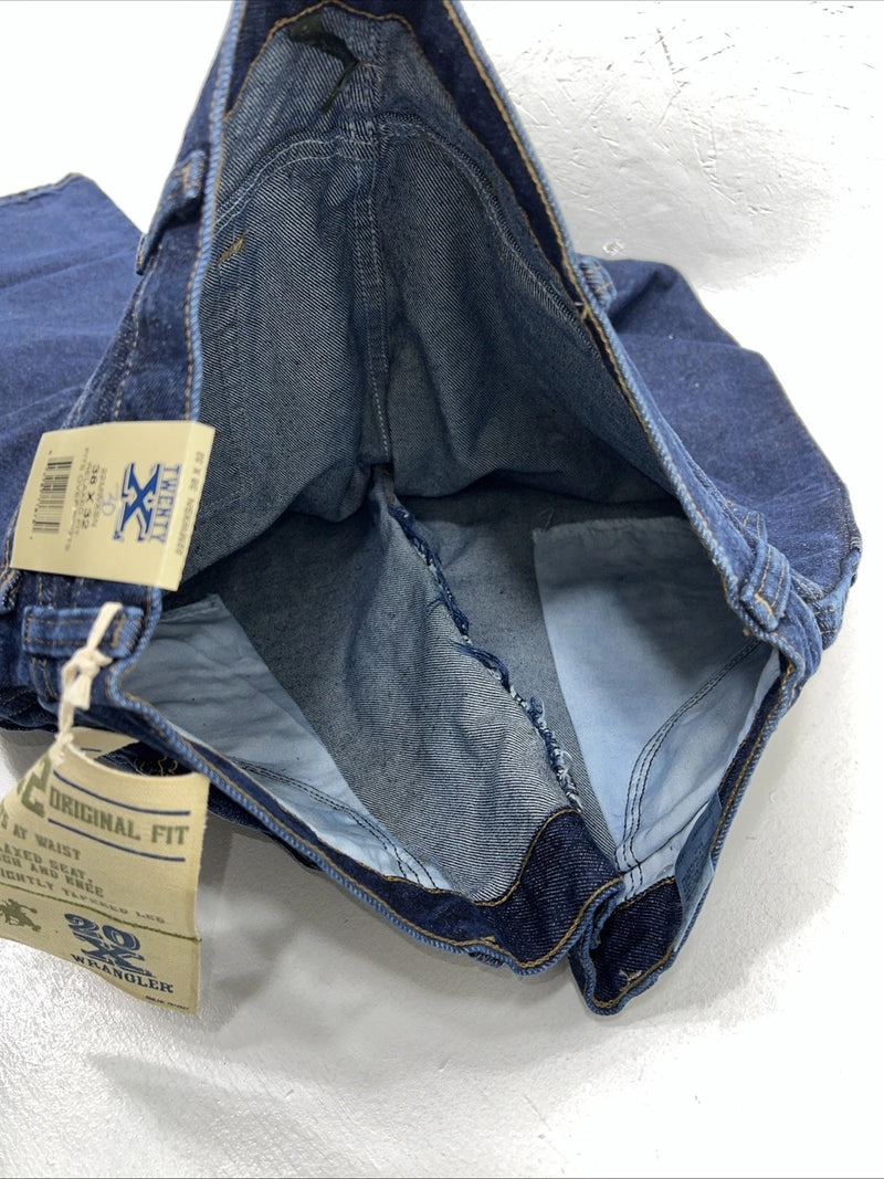 New Men’s Twenty X Relaxed Fit Dark Wash Denim Jeans. 38x32 Q-11