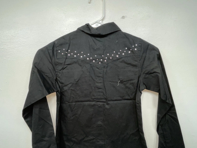 New Women’s Black Cumberland Outfitters Long Sleeve Button Up Shirt S 3B-109