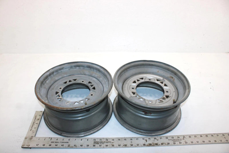 2001 Polaris Magnum 500 Oem 12x6 Front Wheel Rim Pair 1523448-067 AP157
