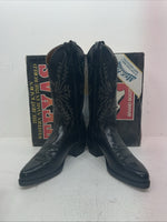 New Men’s Black Texas Brand Cowboy Boots. 1200 9.5 9 1/2 D. 6-110