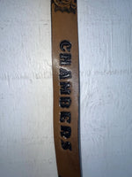 New brown Genuine Leather Chambers Tooled 24” Belt #5442 NN-50