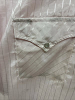 New Men’s ELY Cattleman Pink Stripe Short Sleeve Pearl Snap 19 3XL H-39