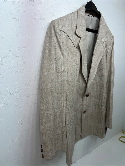 New Men’s Pioneer Wear Tan Suit Jacket 42 #12558 Y-604