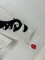 New Women’s 1849 RanchWear White Black Long Sleeve Shirt Size Large TT-75