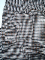 New Vintage Black Striped Panhandle Slim Polyester Pants #8076 OO-93