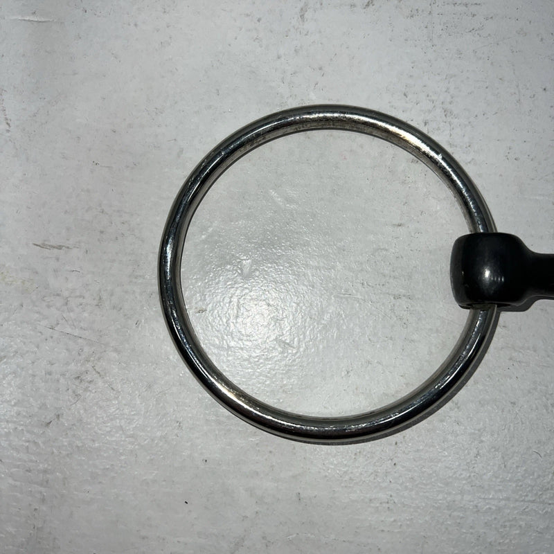 New Congress Leather O Ring Smooth Mouth Snaffle 5” Bit. #47784 U-9