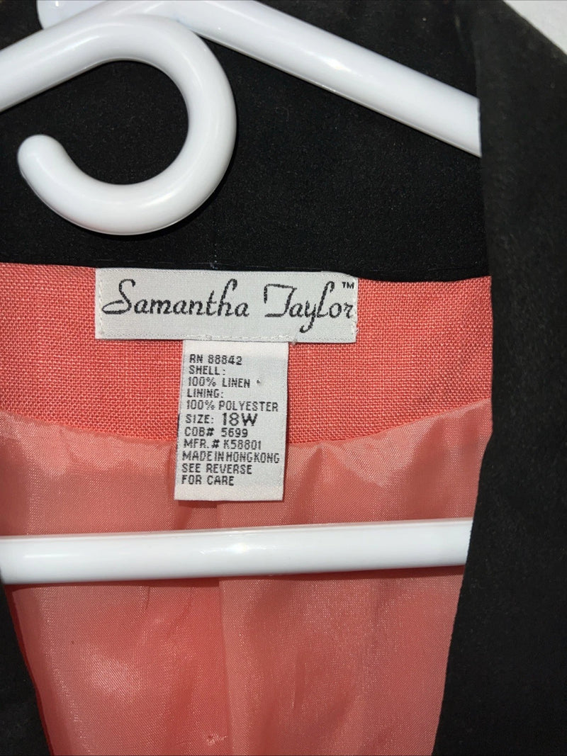 New Women’s Samantha Taylor Pink Blazer 18W #5699 UU-25