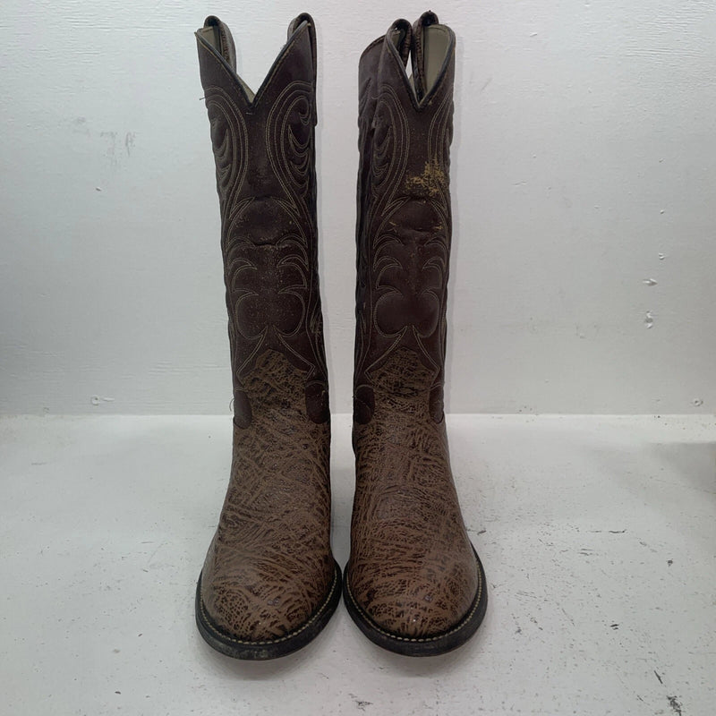 New Women’s Brown Texas Brand Cowboy Boots. 4634 9.5 9 1/2 M. 15-157