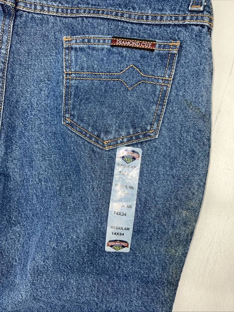 New Women’s Diamond Cut Regular Fit Denim Jeans. 14x34 M-2