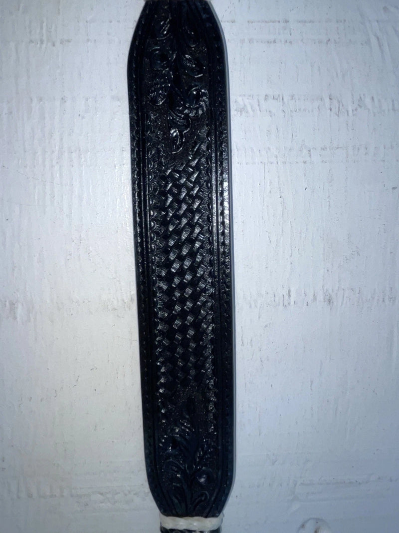 New Black Genuine Leather 3D Tooled And Pendent 30” Belt #2030 JJ-152