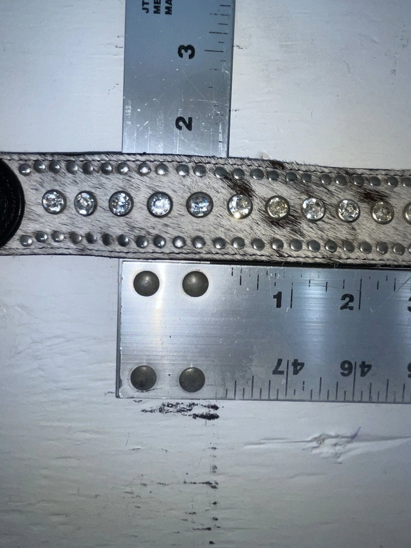 New Black Genuine Leather Nocona Bling And Tooled 28” Belt #N2463401 NN-32