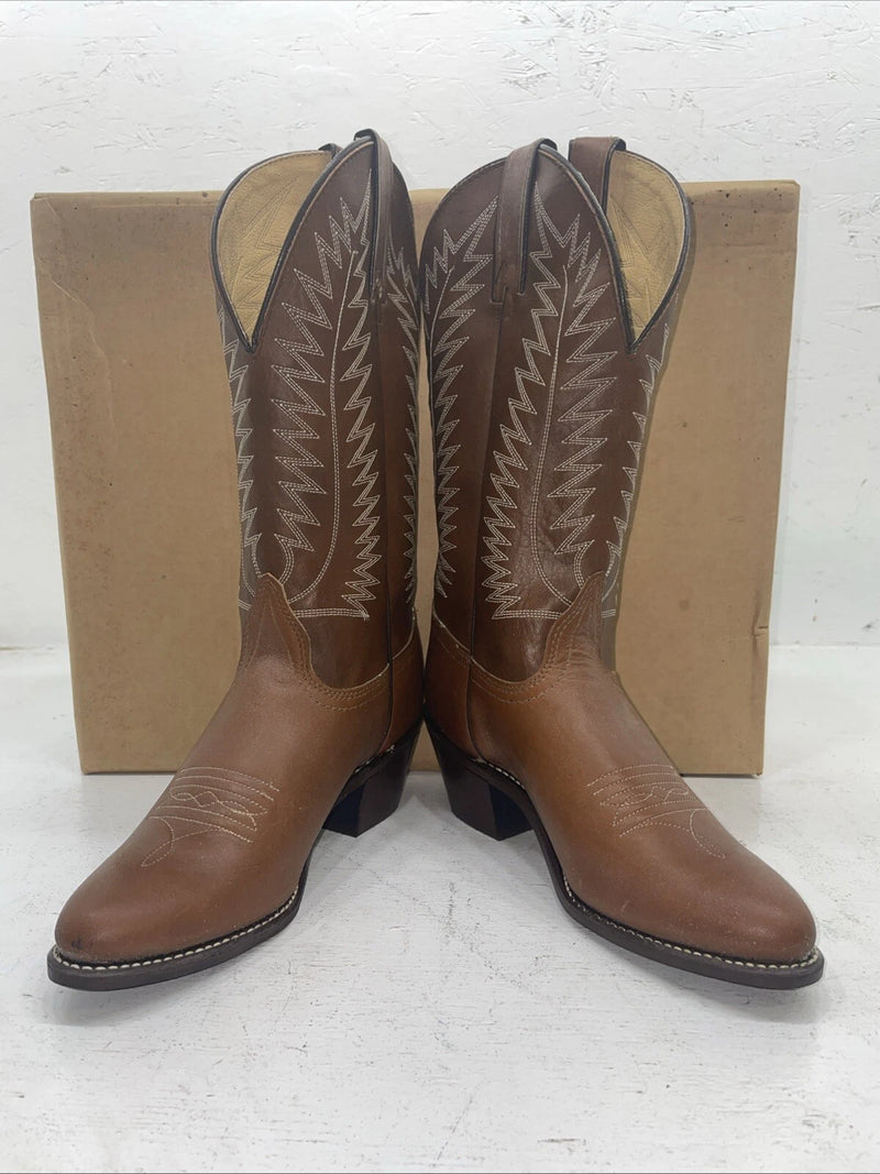 New Women’s Brown Texas Brand Cowboy Boots. 4501 7 M. 18-85