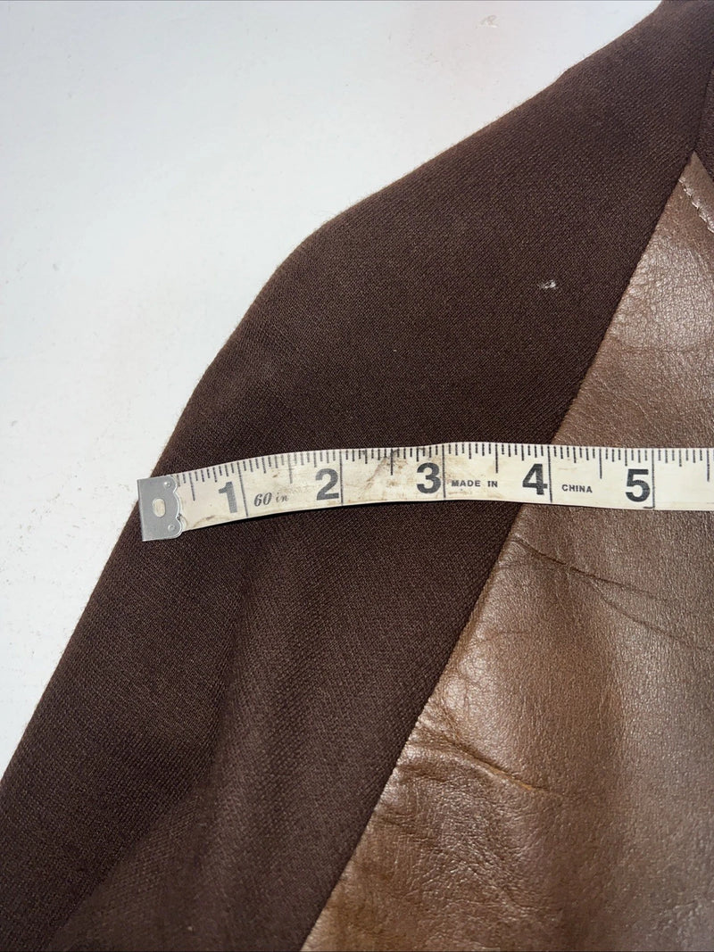 New Women’s Brown Caldwell Virgin Wool Leather Jacket M #429 3C-49