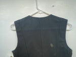 New Women’s Blue With Bling Valencia Cut Off Zip Up Vest S #69479 3B-61