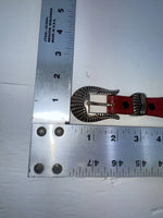 New Red Genuine Leather Nocona 32” Belt #G357 Z-123
